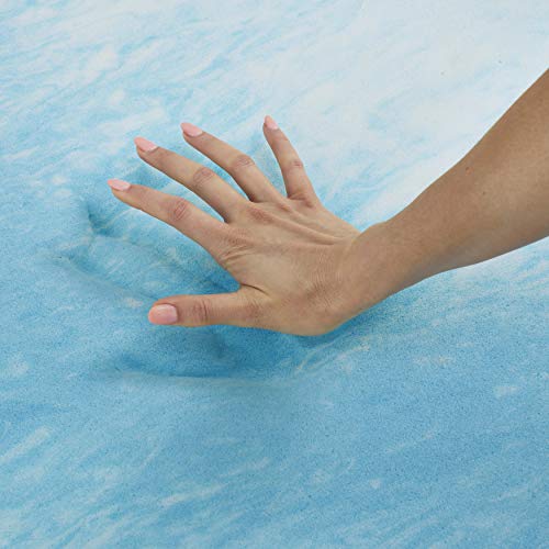 Sealy Cobertura de colchão de espuma viscoelástica SealyChill de 7,6 cm, Queen, branco