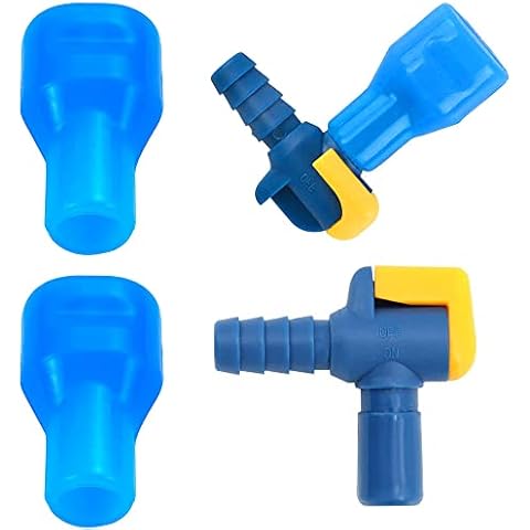 3 Piece Set Bite Valve Replacement Mouthpiece Bite Valve Tube Nozzle Replacement Replacement Bite Valve for Outdoor Backpack Hydration Bladder Reservoir Cover