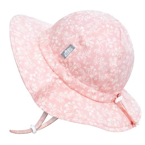Image of JAN & JUL 50+ UPF Cotton Sun Hat with Wide Brim for Toddler Girls