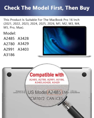 Image of Magnetic Privacy Screen Protector for MacBook Pro 16'' (2021-2026,M1-M5) | Removable Laptop Privacy Filter Shield with MacBook Pro 16 Inch (2021-2026, M1-M5, Pro, Max), Anti Blue Light and Glare