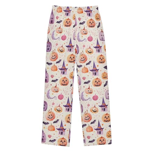 Halloween Pajama Pants Halloween Pumpkin D Long Sleep Pants Lounge Bottoms