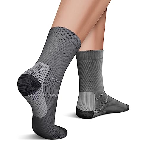 Image of Copper Compression Socks (3 Pairs), 15-20 mmhg is BEST Athletic & Medical for Men & Women, Running, Flight, Travel, Nurses - Boost Performance, Blood Circulation & Recovery
