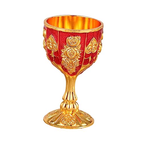 BIUDECO Copa Antigua Copa Cáliz Decoraciones De Boda Copa De Vino De Mano Decoración De Halloween Vasos De Coctel Copas De Vino Vasos Rojos Copas De Martini Copa De Vino Tinto Aleación