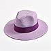Straw Panama Hat for Women Soft Shaped Beach Sun Hat Outdoor UV Protection Travel Hat Peach Pink 56-58CM