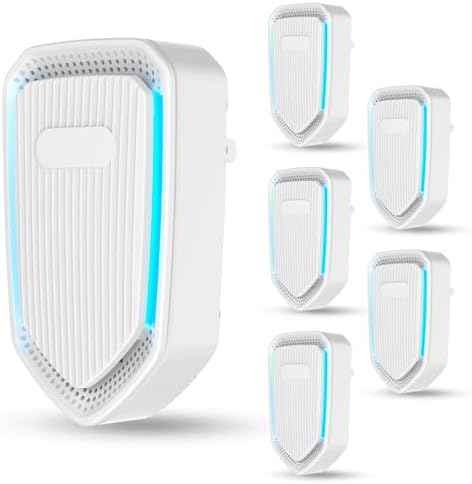 Air Purifier Plug In,Air Ionizers for Home,Portable Negative Ion Air Freshener,Quiet Filterless Air Purifiers for Home, Office Kitchen Bathroom,Mini Air Cleaner for Pet Odor,Dust,Smoke Smell,Pack of 6