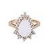 ZIS New Design White Fire Opal Water Drop 18K Gold Plated CZ Stone Engagement Jewelry Rings (8)