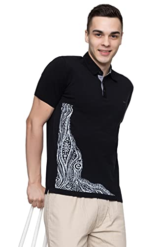 Image of Armisto Men's 100% Cotton Fancy Party Polo T-Shirt /Neutral Colour