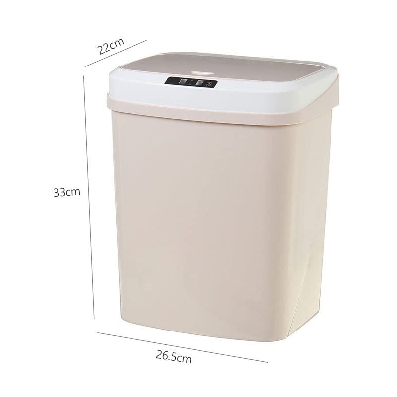 Home Smart Induction Trash Can 16L Automatic Electric Sensor Waste Bins Kick Barrel Garbage image 2