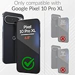 Crave Case for Google Pixel 10 Pro XL (6.8”) — Dual-Layer Shockproof Protection, Textured Grip, Wireless Charging Compatible, Forest Green - Image 2