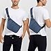 VADOO Sling Bag for Men and Women, Anti theft Crossbody Bag Lightweight Shoulder Chest Casual Daypack for Travel Gym Running, Navy Blue