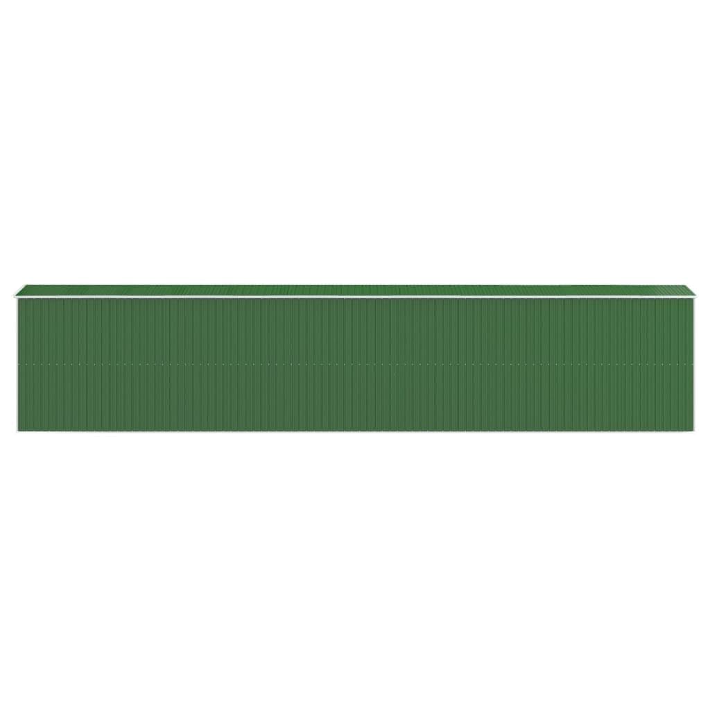 Générique Abri de Jardin Vert 192x938x223 cm Acier galvanisé,Maison & Jardin,Pelouses & Jardins,Vie en extérieur,Structures extérieures,Cabanes & abris de Jardin,3147436