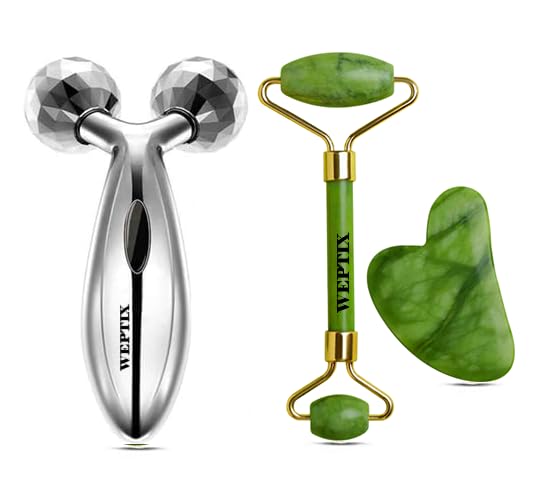 WEPTIX® Body Massager/ 3D Manual Roller Massager/ 360 Rotate Roller Face Body Massager With Gau Sha Stone Facial Massager - 3D Massager + Stone) (3D+STONE) (B0CG4TNWJS) Amazon Price History, Amazon Price Tracker