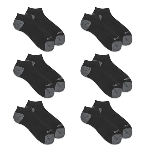 Image of Fruit of the Loom Men's Dual Defense Low Cut Socks, Odor Protection with Half Cushion, Multi-Packs