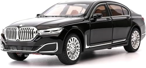 Image of PLUSPOINT Diecast 7Series 760 THE7 Toy Car 1:24 Scale Model,Pull Back Vehicles Alloy Simulation Supercar with Lights and Sound Also for Car Dashboard,Kids,Adult
