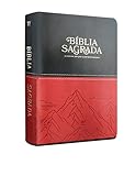 Bíblia Aec Letra Gigante - Preto E Vermelho Montanhas