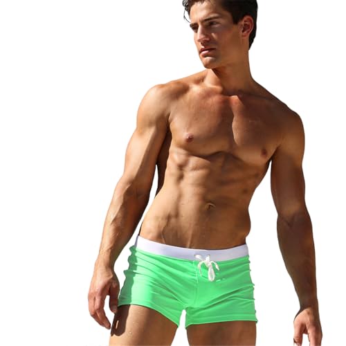 Image of TONLEN Mens Swimwear Short Swim Trunks with Zipper Pocket
