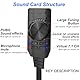MEIRIYFA USB Soundkarte extern Virtuelle 7.1 Surround Sound USB 2.0 Externe Soundkarte Adapter mit Lautstärkeregelung für Desktop, Laptop, Headset, Kopfhörer (Schwarz)