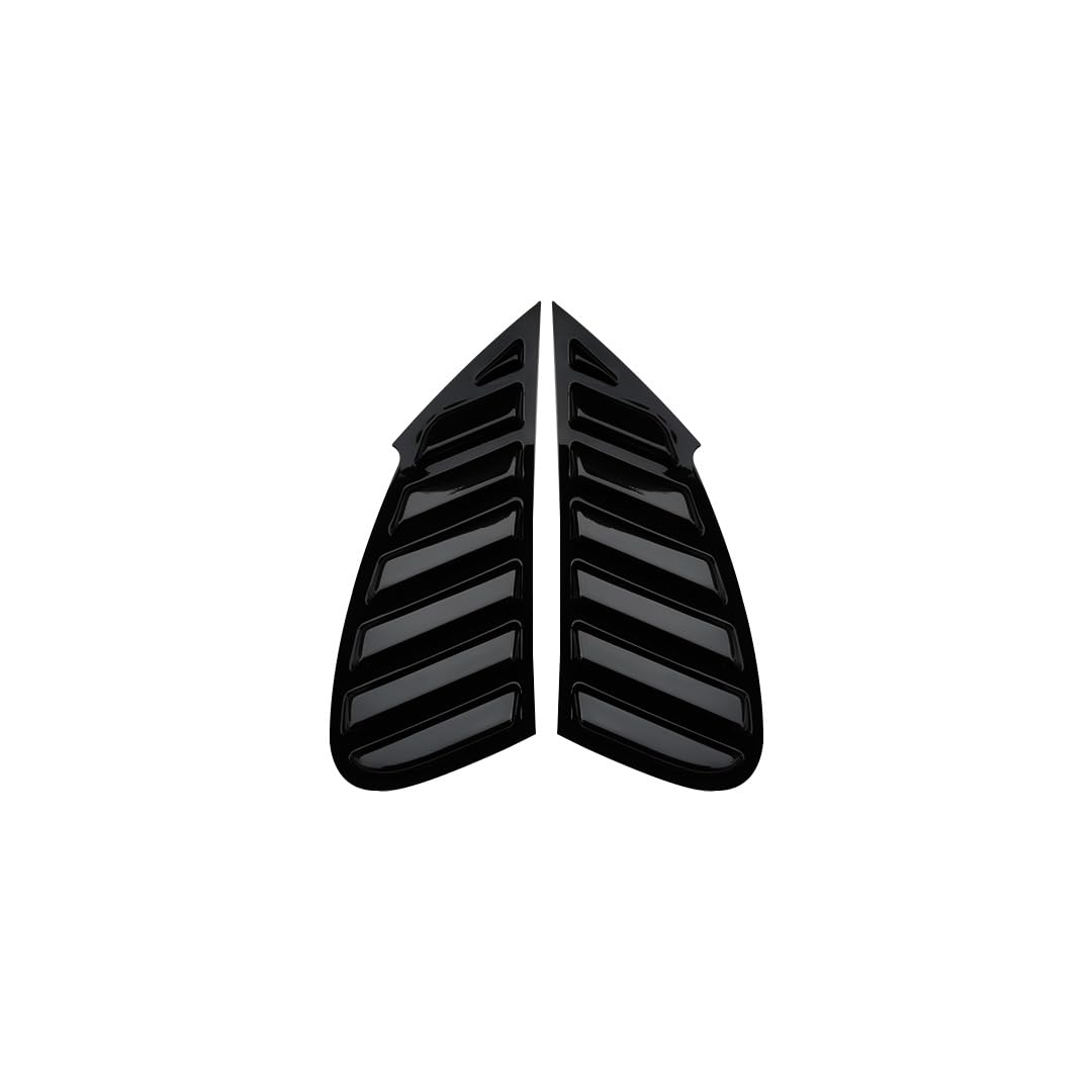 ABS Plastic Window Louver, Gloss Black, Compatible with Baleno & Glanza 2022-2024, Rear Side Window Sunshade Cover, 2 Pieces-image-27