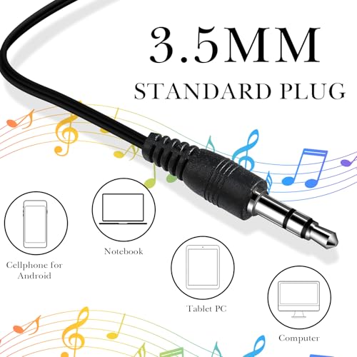 Image of Konohan 160 Packs Bulk Earbuds with Wire Earphones Classroom Wired Headphones for Students Headphones Individually Bagged, 8 Colors Ear Buds Bulk for Classroom School Library(Bright Color)