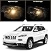 KAMDKI A Pair Halogen Headlight Accessories Fit For 2014 2015 2016 2017 2018 Jeep Cherokee Left Driver And Right Passenger With Bulbs Head lamp Assembly CH2502249 CH2502250