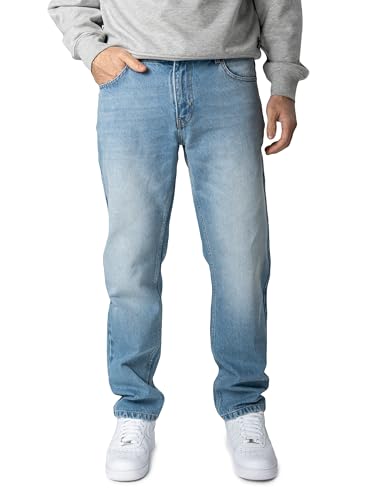 WOTEGA Jeans da uomo Dream – Straight Fit Denim, 5 tasche, vestibilità comoda, stile casual e streetwear, Blu (Coronet Blue 183922), 38W x 32L WOTEGA Jeans da uomo Dream – Straight Fit Denim, 5 tasche, vestibilità comoda, stile casual e streetwear, Blu (Coronet Blue 183922), 38W x 32L