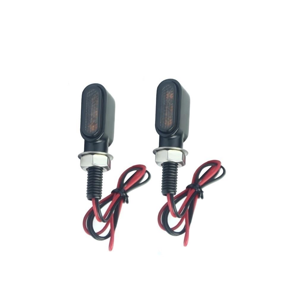 Luces traseras de freno para moto con intermitentes ámbar de 8mm 7