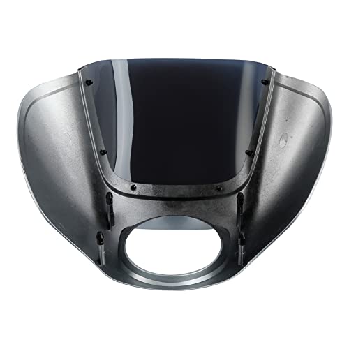Image of Green-L Barracuda Silver Front Headlight Quarter Fairing Windshield Fit For Harley Softail Low Rider FXLR S FXLRS 2018-2025 Street Bob FXBB FXBBS 2018-2025 Softail Standard FXST 2020-2024