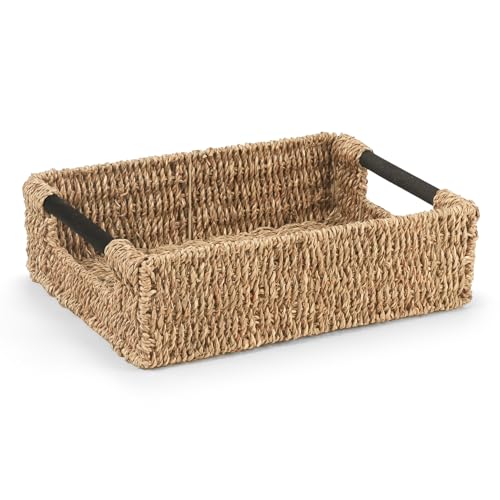 Woodluv Storage Baskets Storage Baskets for Shelves Nesting Storage Box Organiser | Shelf Hamper Organiser for Bathroom Bedroom Kitchen & Home Office Large