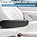 BOHUIZ 2 Pcs Car Front Seat Armrest Covers, Universal Size Car Seat Arm Rest Cover Replacement, Black Elastic Fabric Auto Seat Armrest Protectors, Car Interior Accessories