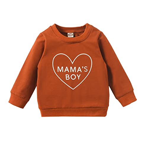 Baby Toddler Sweatshirt Casual Pullover Boy Girl Long Sleeve Crewneck Tops Kids Letter Print Sweatshirts for Boys Girls