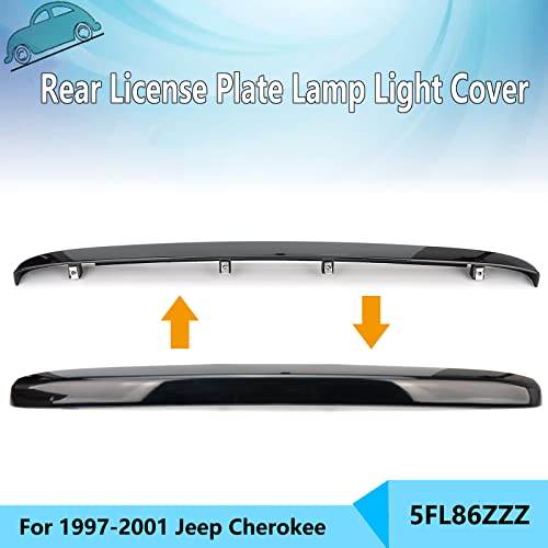 Geataat Rear License Plate Light Lamp Cover Compatible With 1997-2001 Jeep Cherokee Replace# 5Fl86Zzz #TOP1
