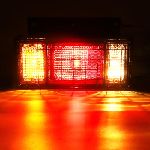 Image of Tail Light Bar Kit with Iron Net Protection for Isuzu NPR NPR-HD NQR NRR 2011-2025, FRR 2012-2025 Replace 8-11562-588-0 8971144400 Rear Truck Tail Lamp Lights, Halogen With Bulbs