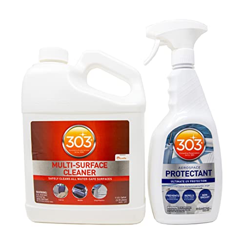 303 Clean & Protect Bundle - Multi-Surface Cleaner (1 Gallon) - Aerospace Protectant (32 Oz)