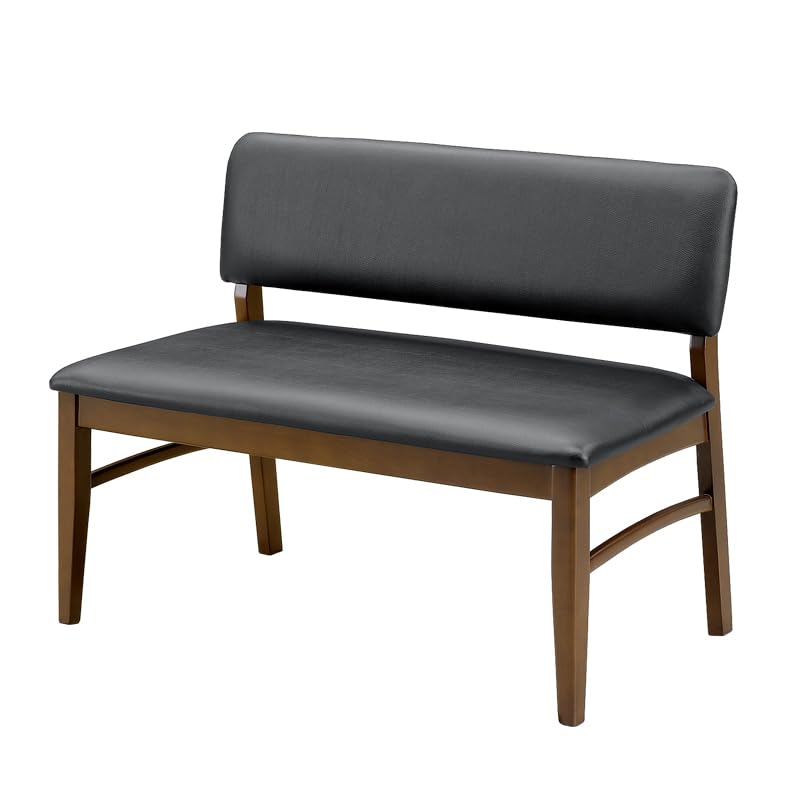 2人がけ長椅子　定価約4万 Amazon.co.jp: ダイニングベンチ 背もたれ付き 幅115 2人用 2人掛け