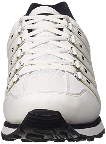 Image of Lakhani Men's Touch 718 White-Navy Running Shoes - 9 UK /India (44 EU) (Touch 718)
