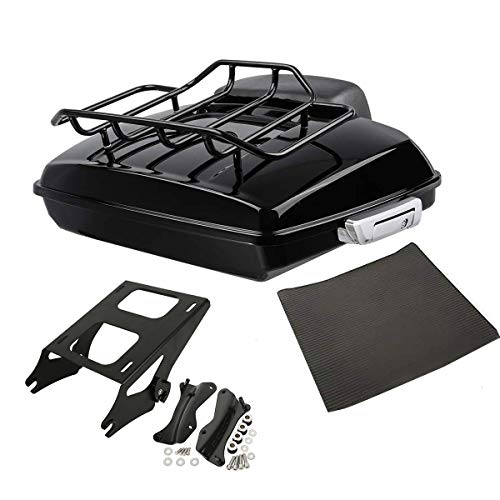 SLMOTO 5.5" Razor Trunk Backrest Mounting Luggage Rack Docking Hardware Fit for Harley Road King FLHR FLHRC FLHRS FLHRXS FLHRSE Street Glide Road Glide Electra Glide 2014-2023