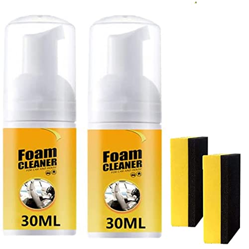 DYSD 2PCS Simpletech Cleaner,Amplesunshine ?Foam Cleaner,Simpletech Foam Spray Cleaner, Amplesunshine Powerful Stain Removal Kit, Multifunctional Car Foam Cleaner All Purpose Rinse-Free (30ML) Cover
