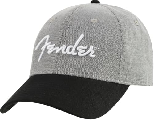 PER TE: 1x Fender >Hipster Dad Hat< Cappello - Uni - Grigio/Nero