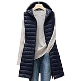 Die Daunenweste passt in eine kleine Tasche für einfachen Transport. Lässig, warm, atmungsaktiv und leicht, perfekt für Winter und Herbst