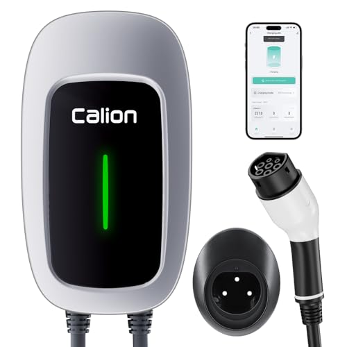 Calion 22kW EV Charger | 32A, 3 Phase, 5m TPU Cable | LCD | Smart App, Wi-FI, BT | IP65 | 10+ Advanced Safety Features | Emergency Switch, Anti-Theft | Upto 5-Yr Warranty Calion 22kW EV Charger | 32A, 3 Phase, 5m TPU Cable | LCD | Smart App, Wi-FI, BT | IP65 | 10+ Advanced Safety Features | Emergency Switch, Anti-Theft | Upto 5-Yr Warranty
