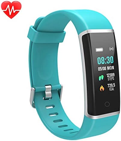 AUSUN Fitness Tracker,FT902 Upgraded Color Screen Activity Tracker with Heart Rate Monitor Connected GPS Step Counter Sleep Monitor Stopwatch,Waterproof Smart with Pedometer Kids Women Men (Green)