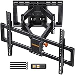 Perlegear TV Wall Bracket for 42-90 inch TVs up to 68kg, Full Motion TV Wall Mount with Dual Articulating Arms, Tool-Free Tilt, Swivel, Extension, Leveling, Max VESA 600x400mm, PGLF8B