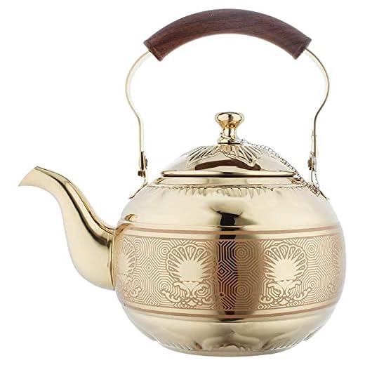 cssd Lös tebladfilter Rostfritt stål Tekanna Kaffe Vatten Små vattenkokare Teakettel för spishäll induktion spis topp (Size : 2.1 Quart/68 Ounce/2 Liter)