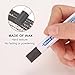 HARFINGTON Wood Filler Sticks 6 Colors Wooden Wax Touch Up Furniture Repair Crayons for Light Iron Gray, Light Luxury Gray, Dark Gray, Dark Lead Gray, Cement Gray, Rubberwood