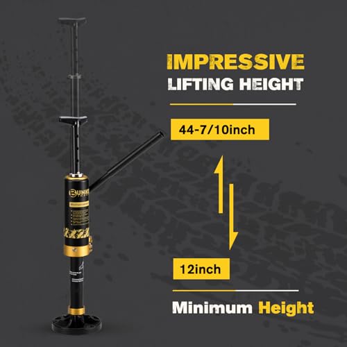 Image of BUNKER INDUST Portable Hydraulic Jack Lift Recovery Jack with Lift Mate, 19,400 lbs Lifting Capacity Compatible with SUVs, Off-Road Vehicles