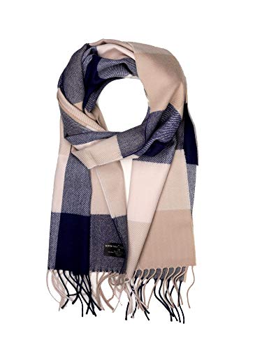 D&Y Unisex Classic Softer Than Cashmere Plaid Fringe End Scarf