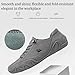 Pro Barefoot Shoes Women Men Nevova Orthopedic Driving Shoes for Men Women, Handmade Leather Suede Walking Flats, Lightweight Slip On Sneakers Non-Slip Hike Camping Hiking Beck Shoe B-Grey