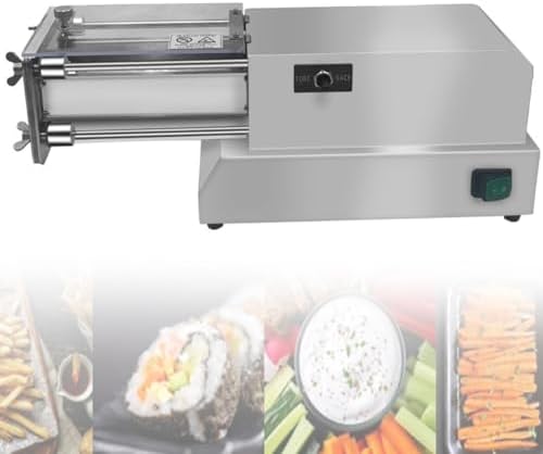 Commercial Electric French Fry Cutter - Stainless Steel Potato Cutter Machine (10mm) - Ideal for Home Use, Makes Perfect Crispy Chips & Fries, Easy to Operate & Clean, Durable Kitchen Tool