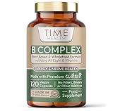 Vitamin B Complex - Whole Food & Plant-Derived - Natural, Non-Synthetic B Vitamins - Highly Bioavailable - Methylated B9 & B12 - Cultavit® - Zero Additives - UK Made - Pullulan (120 Capsules)