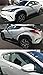 Cuztom Tuning Chrome Trim Window Visor Vent Shade Rain Guard Deflector Fits for Compatible with 2018-2021 Toyota C-HR CHR